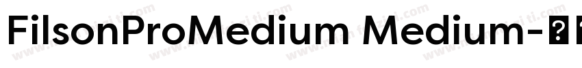 FilsonProMedium Medium字体转换